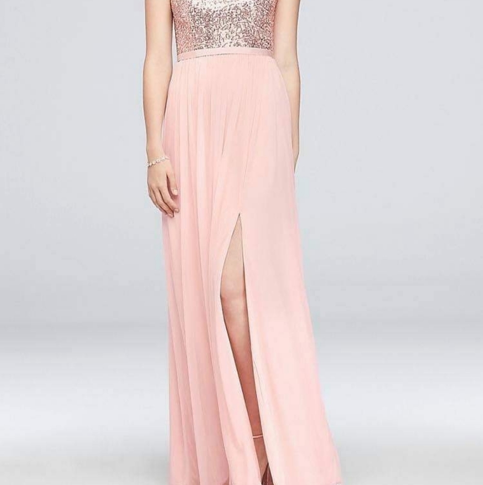Rose Gold Gown from David's Bridal